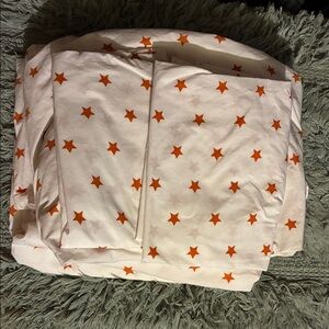 Pottery Barn Kids Orange Star Bedding Sheets Queen size